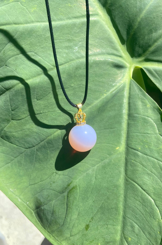 Opalite sphere necklace