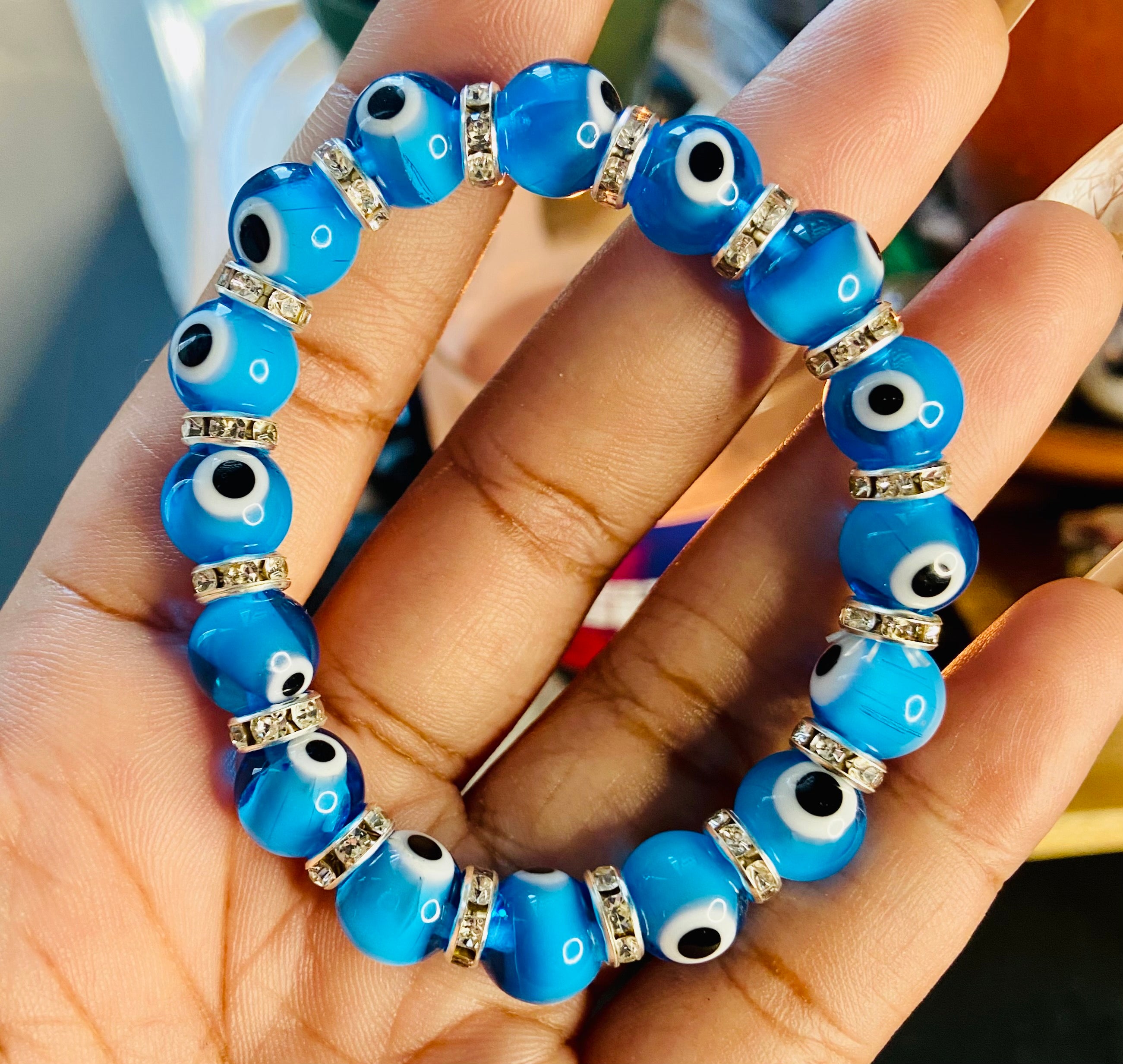 Blue evil clearance eye bracelet