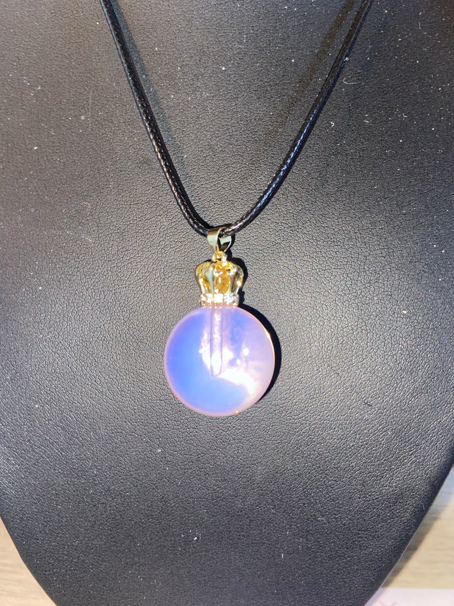 Opalite sphere necklace