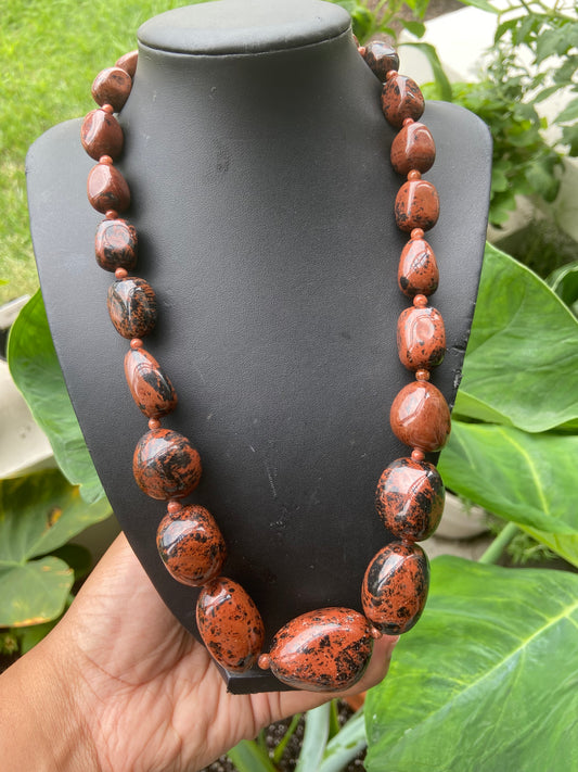 Large Tumbled Stone necklace