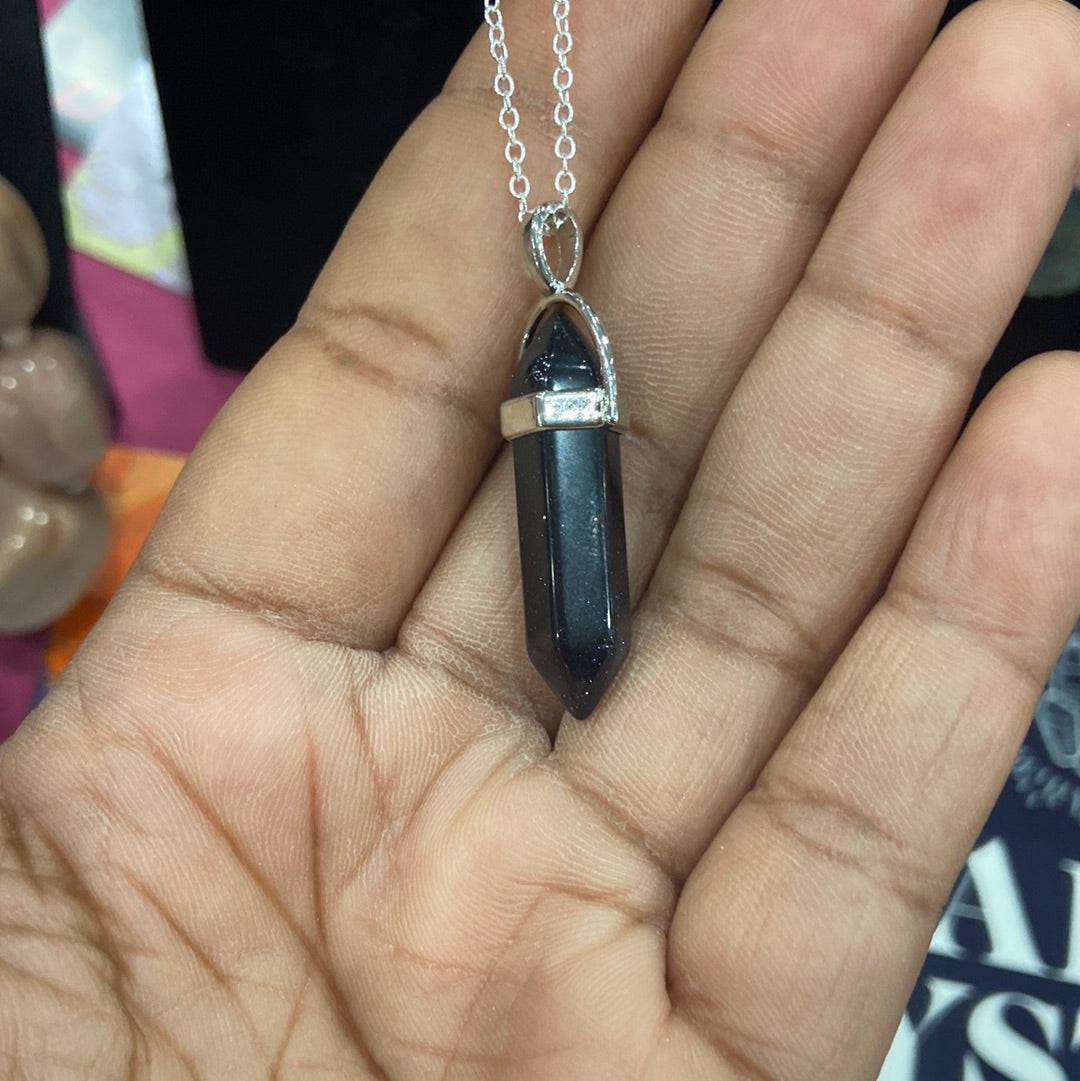 Crystal point necklace
